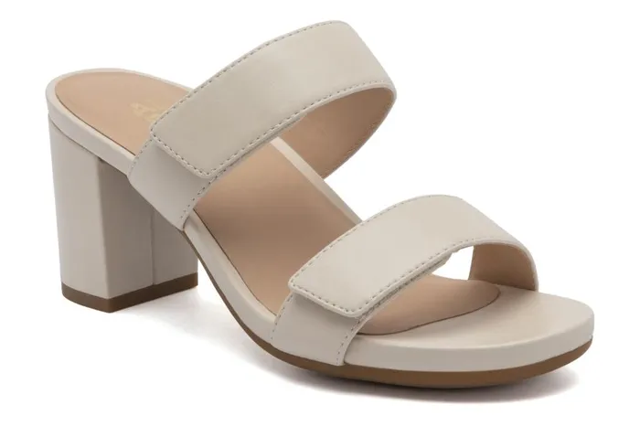 Women ABEO Footwear Dress Tempo Slide Off White Leather