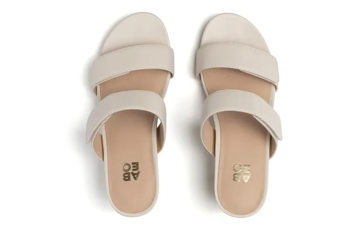 Women ABEO Footwear Dress Tempo Slide Off White Leather Women ABEO Footwear Dress Tempo Slide Off White Leather