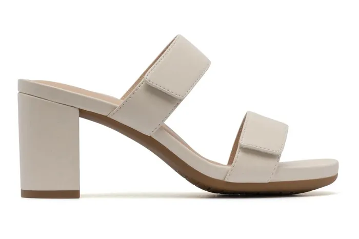 Women ABEO Footwear Dress Tempo Slide Off White Leather Women ABEO Footwear Dress Tempo Slide Off White Leather