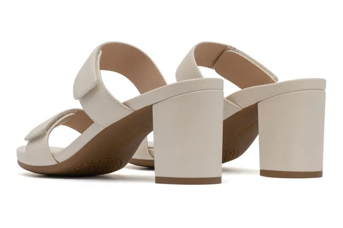 Women ABEO Footwear Dress Tempo Slide Off White Leather Women ABEO Footwear Dress Tempo Slide Off White Leather