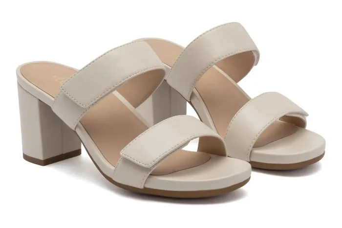 Women ABEO Footwear Dress Tempo Slide Off White Leather Women ABEO Footwear Dress Tempo Slide Off White Leather