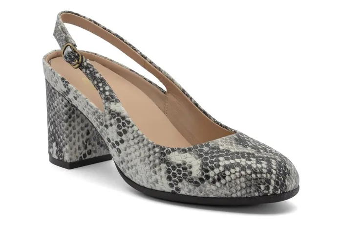 Women ABEO Footwear Dress Tempo Slingback Snake Print