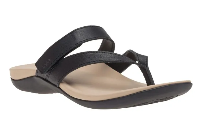 Women ABEO Footwear Sandals Oasis Thong Sandal Black Majestic