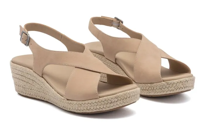 Women ABEO Footwear Sandals Riviera Cross Sand Leather Women ABEO Footwear Sandals Riviera Cross Sand Leather