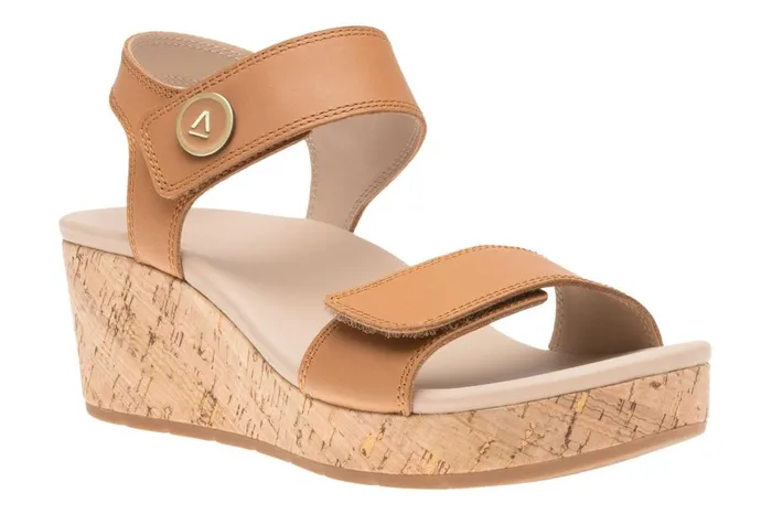 Women ABEO Footwear Sandals Riviera Strap Sandal Almond