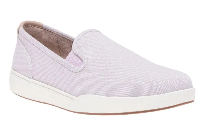 Women ABEO Footwear Sneakers Encore Slip On Lilac Canvas