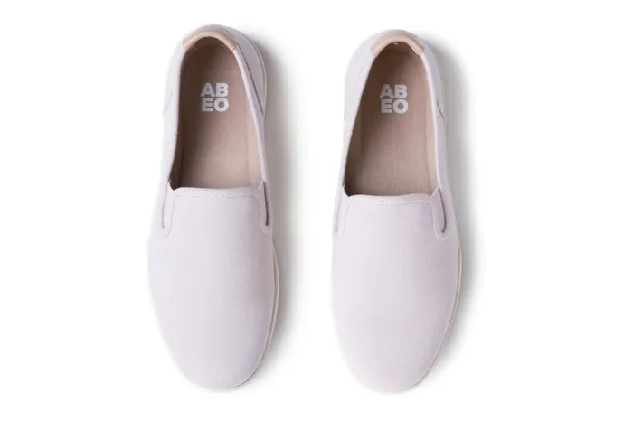 Women ABEO Footwear Sneakers Encore Slip On Lilac Canvas Women ABEO Footwear Sneakers Encore Slip On Lilac Canvas