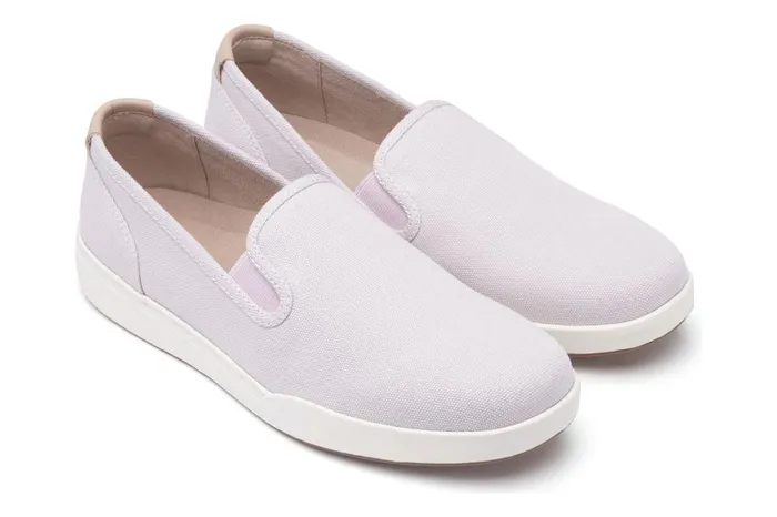 Women ABEO Footwear Sneakers Encore Slip On Lilac Canvas Women ABEO Footwear Sneakers Encore Slip On Lilac Canvas