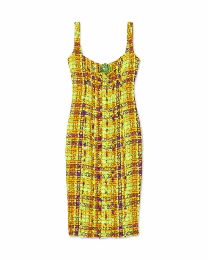 Women Adalyn Sleeveless Midi Dress Marigold Tweed Ramy Brook Dresses