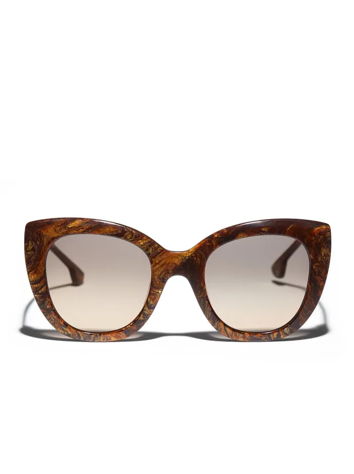 Women Alice Olivia Mercer Sunglasses Burlwood