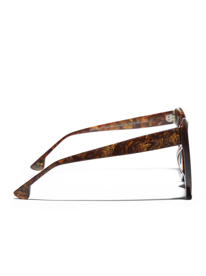 Women Alice Olivia Mercer Sunglasses Burlwood