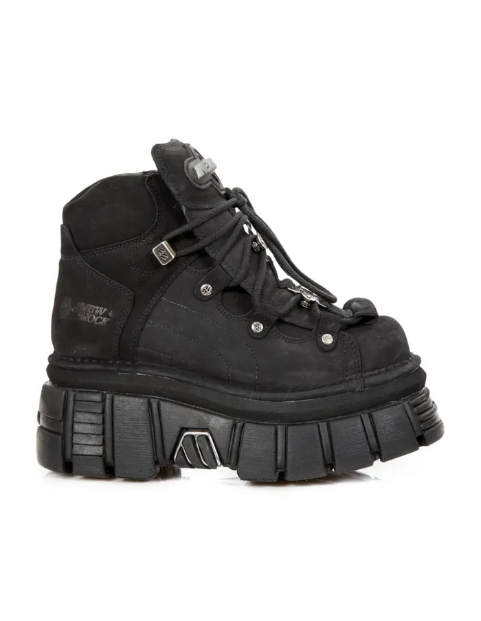Women Ankle Boot Metallic M756C8 New Rock Platform