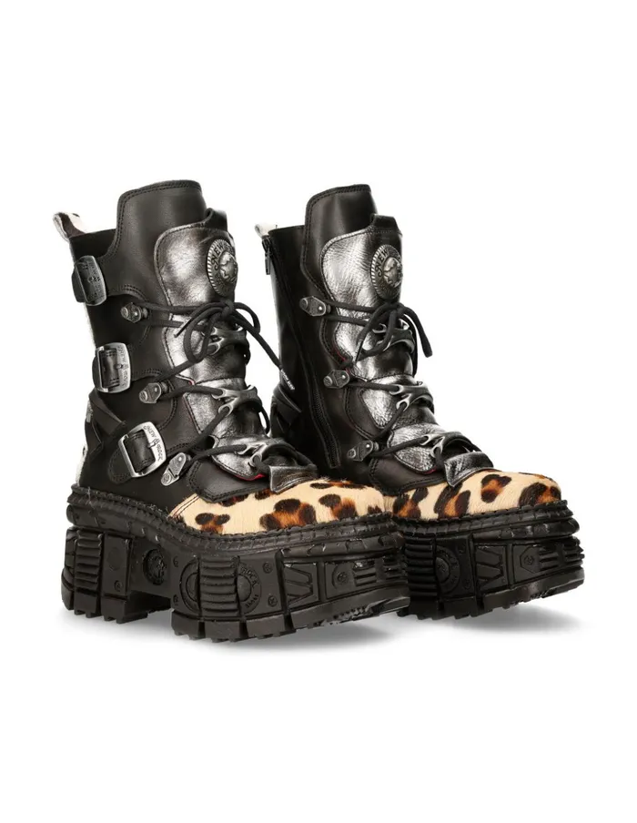 Women Ankle Boot Tank MWall130cC1 New Rock Platform