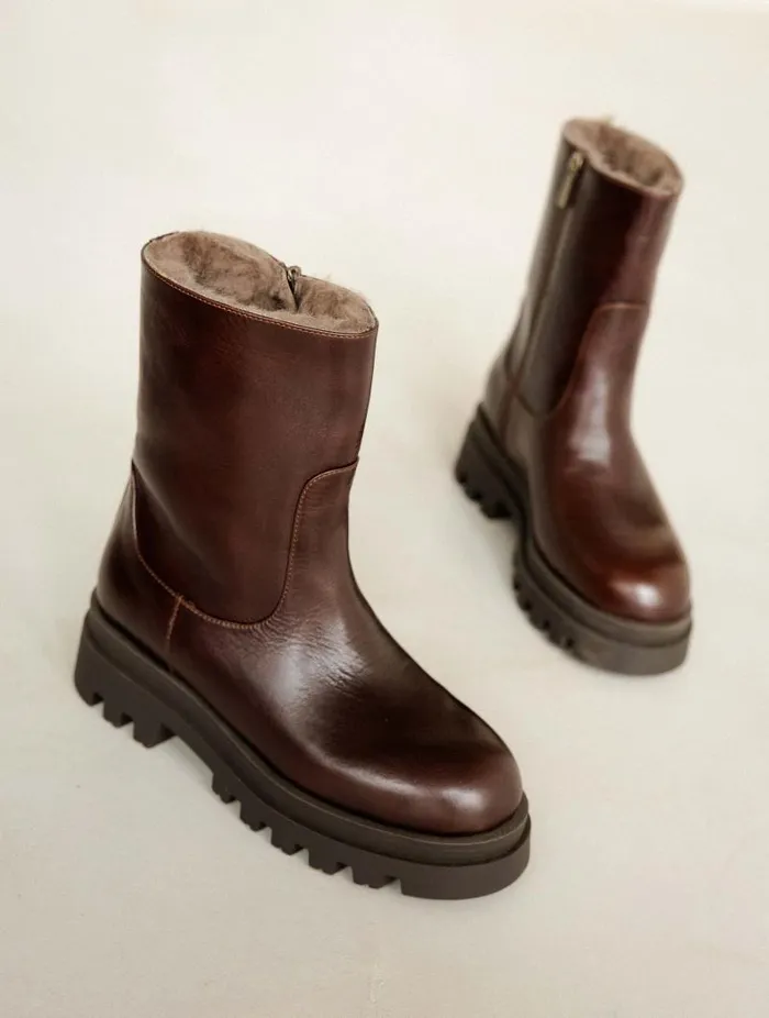 Women Ankle Boots Bobbies Molly Irish Coffee