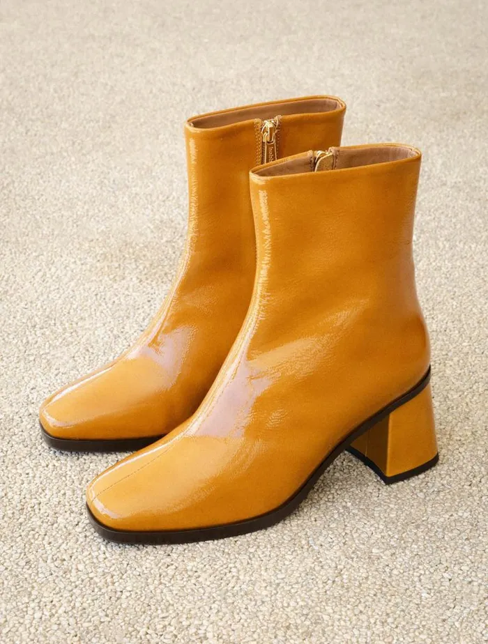 Women Ankle Boots Bobbies Scarlett Mustard Women Ankle Boots Bobbies Scarlett Mustard