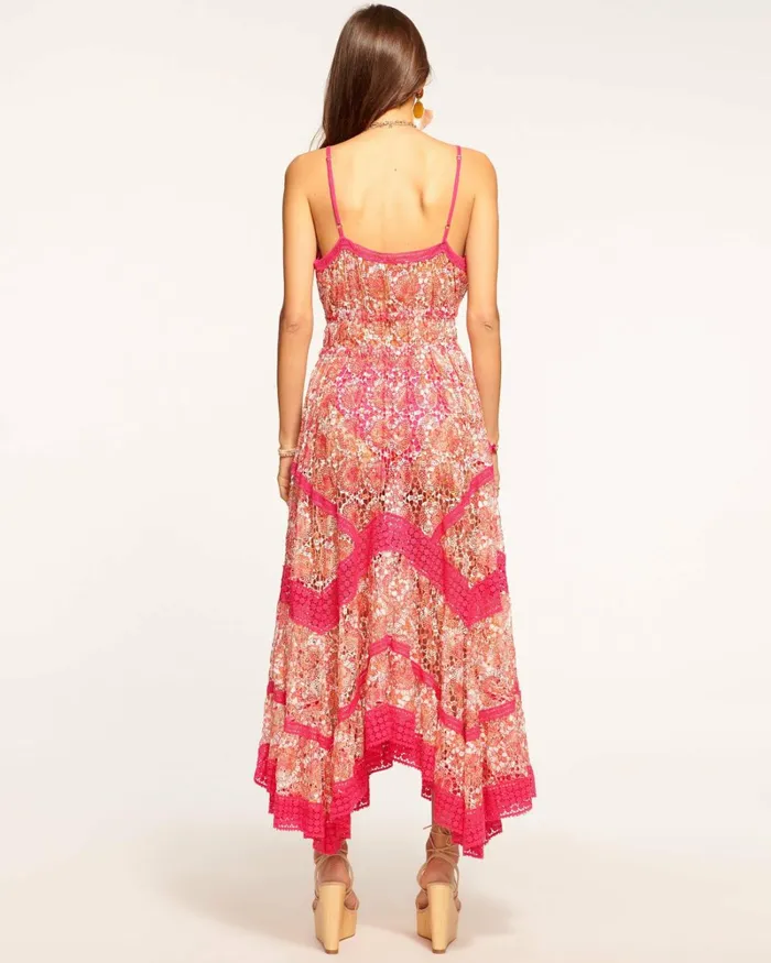 Women Austyn Lace Coverup Maxi Dress Pink Lace Ramy Brook Swimwear Women Austyn Lace Coverup Maxi Dress Pink Lace Ramy Brook Swimwear