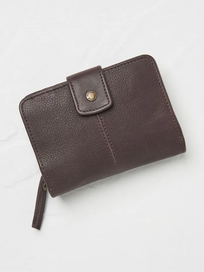 Women Bags and Purses Fat Face Etta Brown Zip Purse