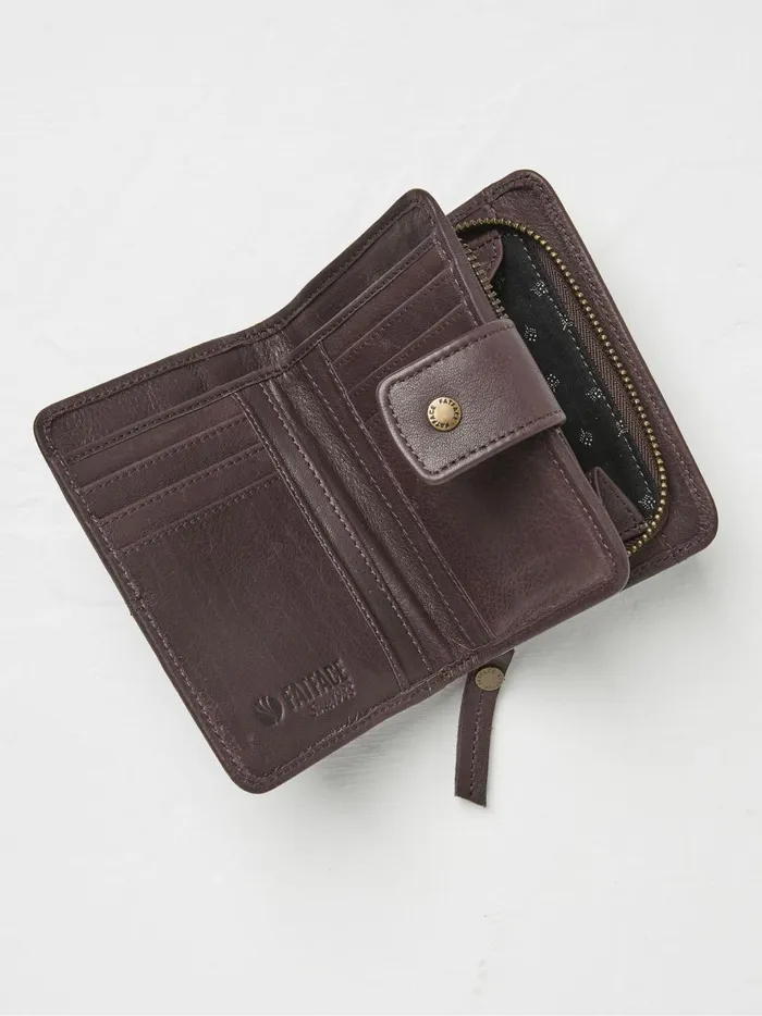 Women Bags and Purses Fat Face Etta Brown Zip Purse