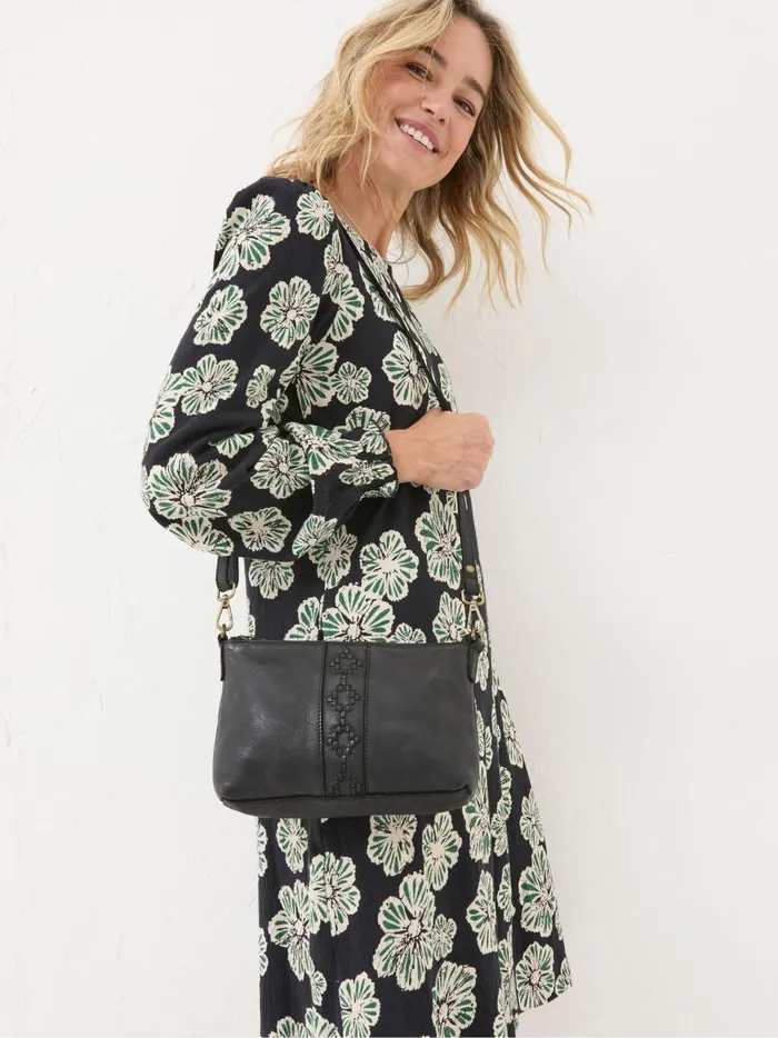Women Bags and Purses Fat Face Eve Black Crossbody Bag