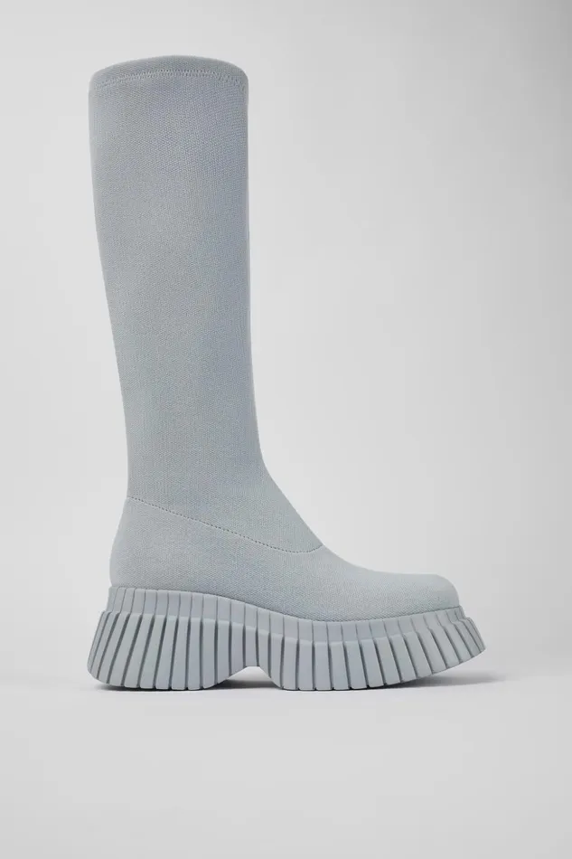 Women BCN Gray Textile Bootie Camper Boots