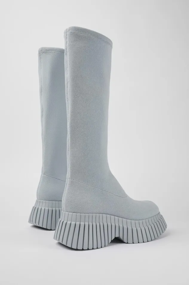 Women BCN Gray Textile Bootie Camper Boots