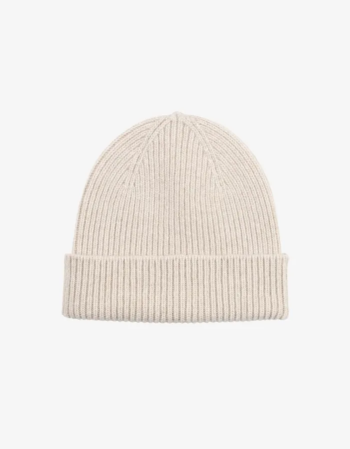 Women Beanies Colorful Standard Merino Wool Beanie Ivory White