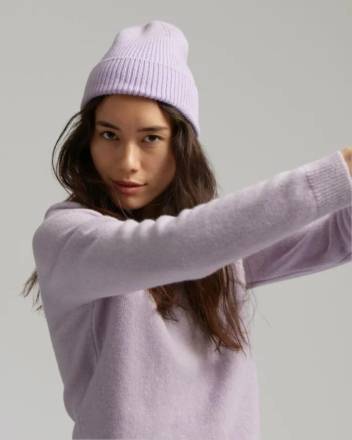 Women Beanies Colorful Standard Merino Wool Beanie Scarlet Red