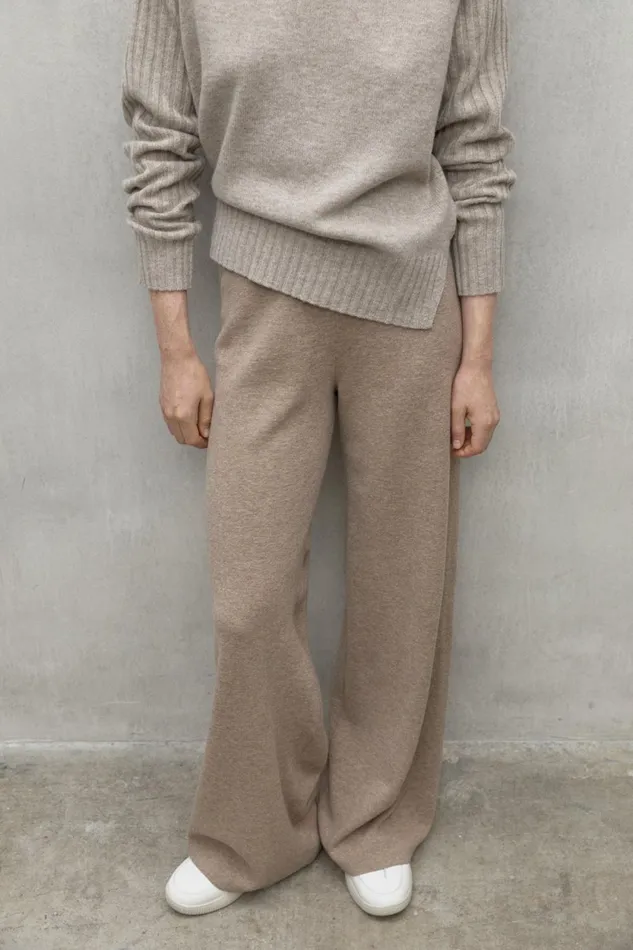 Women Beige Eucalipto Sweater Ecoalf Knitwear