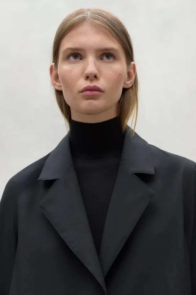 Women Black Albert Coat Ecoalf Coats And Jackets