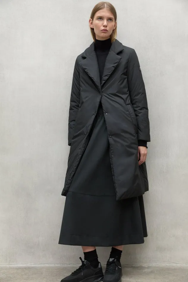 Women Black Albert Coat Ecoalf Coats And Jackets