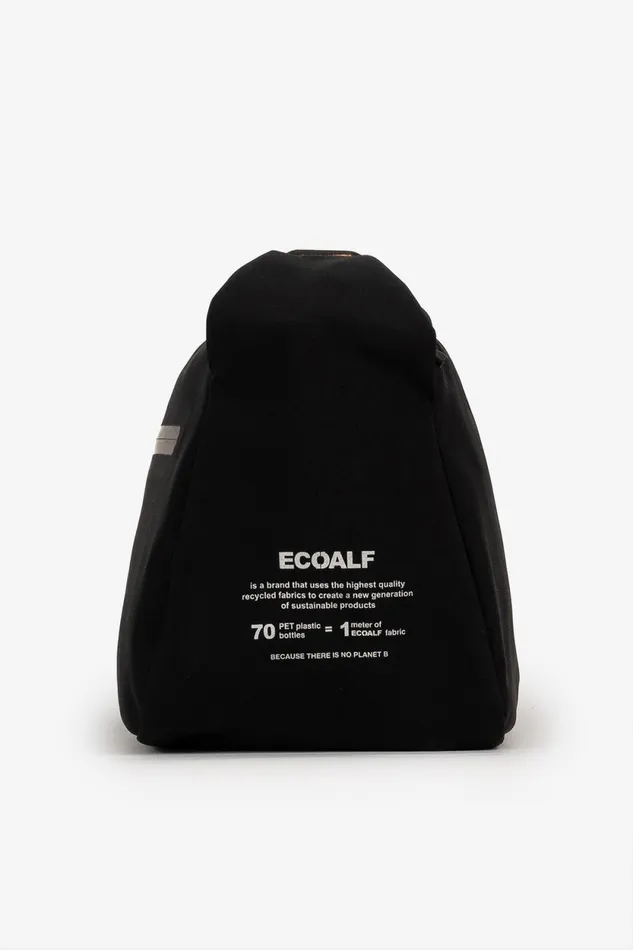 Women Black Bonded Hobo Bag Ecoalf Handbags