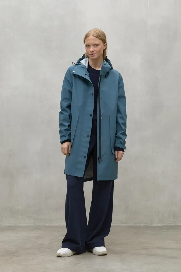 Women Blue Venue Jacket Ecoalf Coats And Jackets