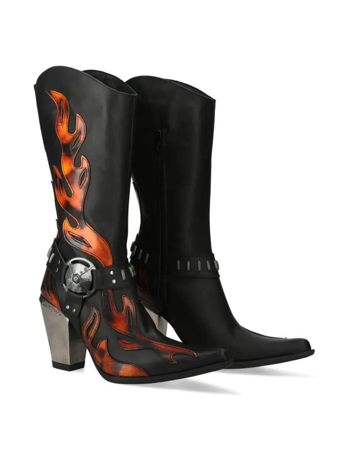 Women Boot Bull M7901S1 New Rock Heels