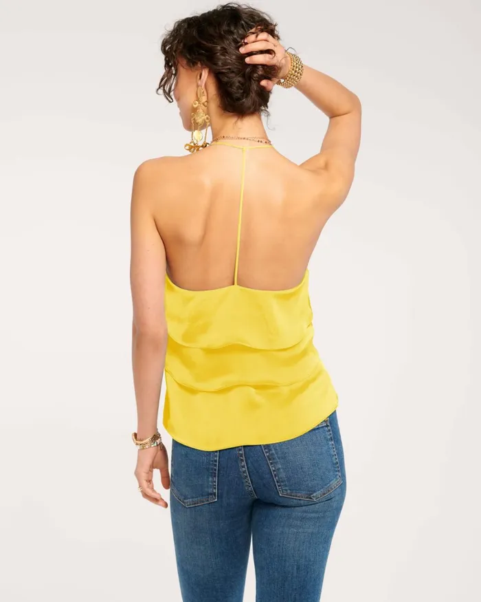 Women Brittany Ruffle Tank Top Ivory Ramy Brook Tops Women Brittany Ruffle Tank Top Ivory Ramy Brook Tops