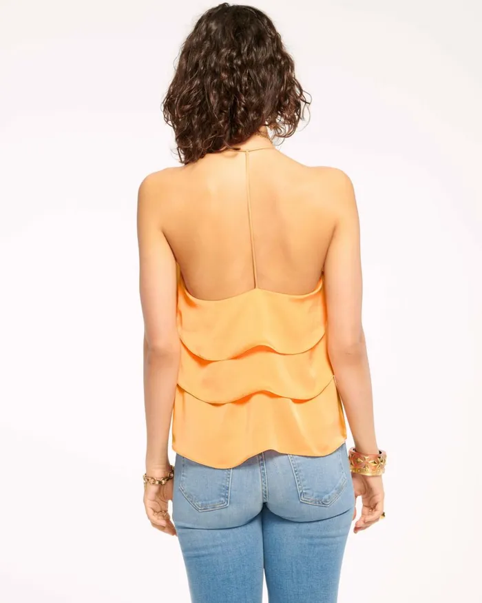 Women Brittany Ruffle Tank Top Ivory Ramy Brook Tops Women Brittany Ruffle Tank Top Ivory Ramy Brook Tops