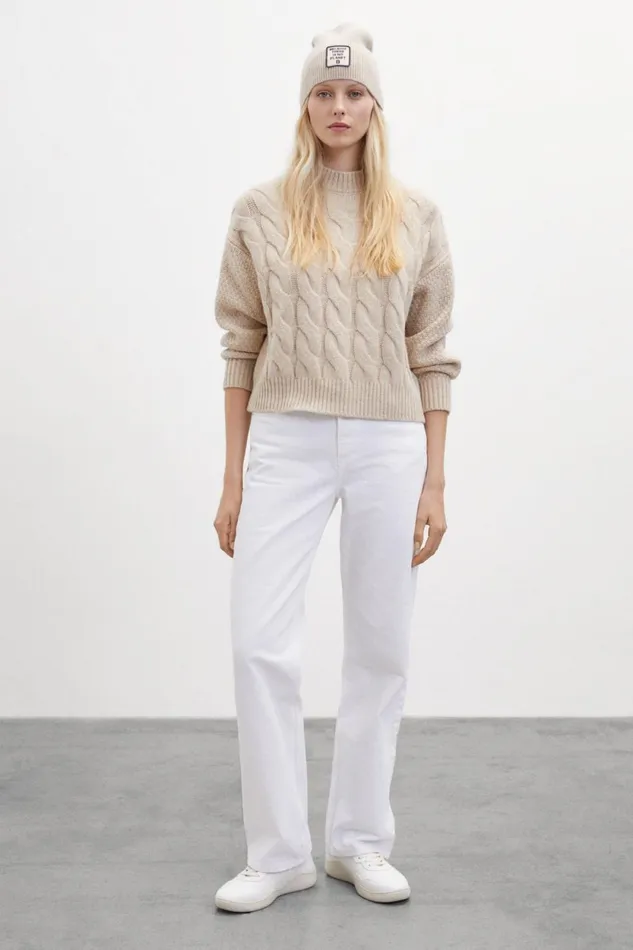Women Brown Mimosa Knitted Jumper Ecoalf Knitwear