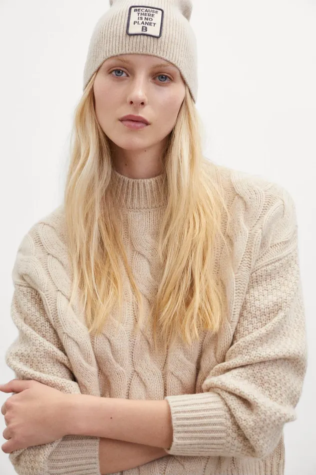 Women Brown Mimosa Knitted Jumper Ecoalf Knitwear