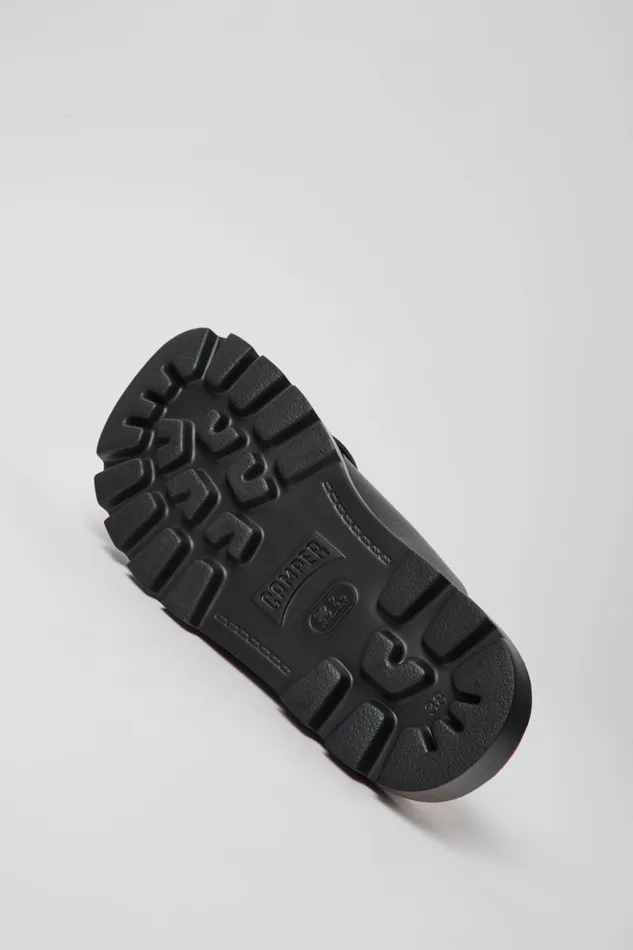 Women Brutus Sandal Black Leather Sandals Camper Sandals