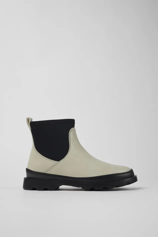 Women Brutus White Leather Ankle Boots Camper Ankle Boots Women Brutus White Leather Ankle Boots Camper Ankle Boots