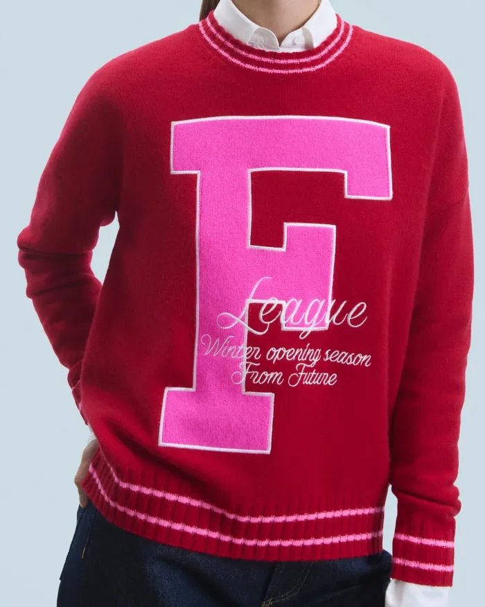 Women Cashmere Sweaters From Future Crewneck Sweater F Dark Red