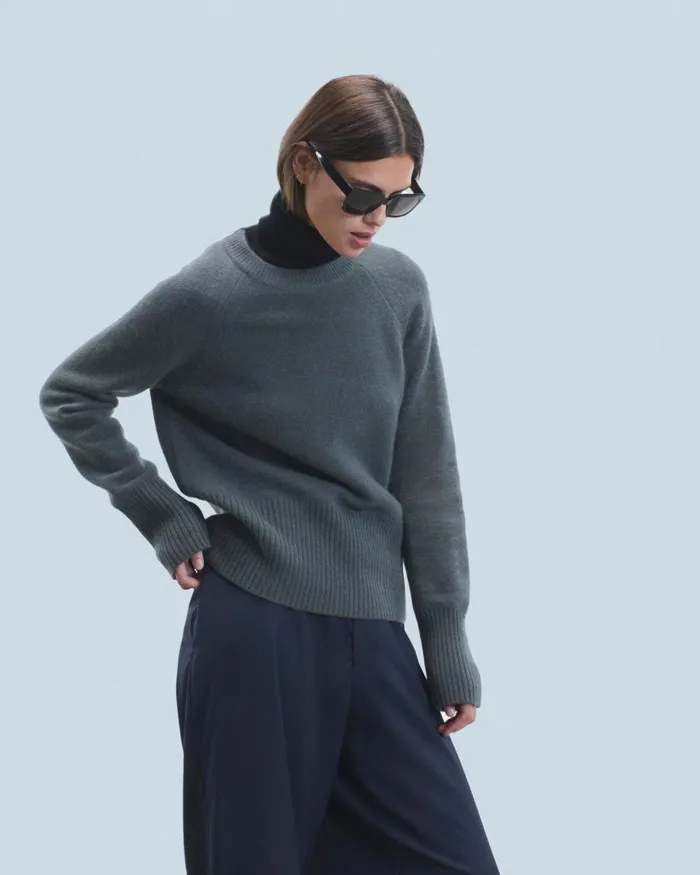 Women Cashmere Sweaters From Future Crewneck Sweater Lava Grey