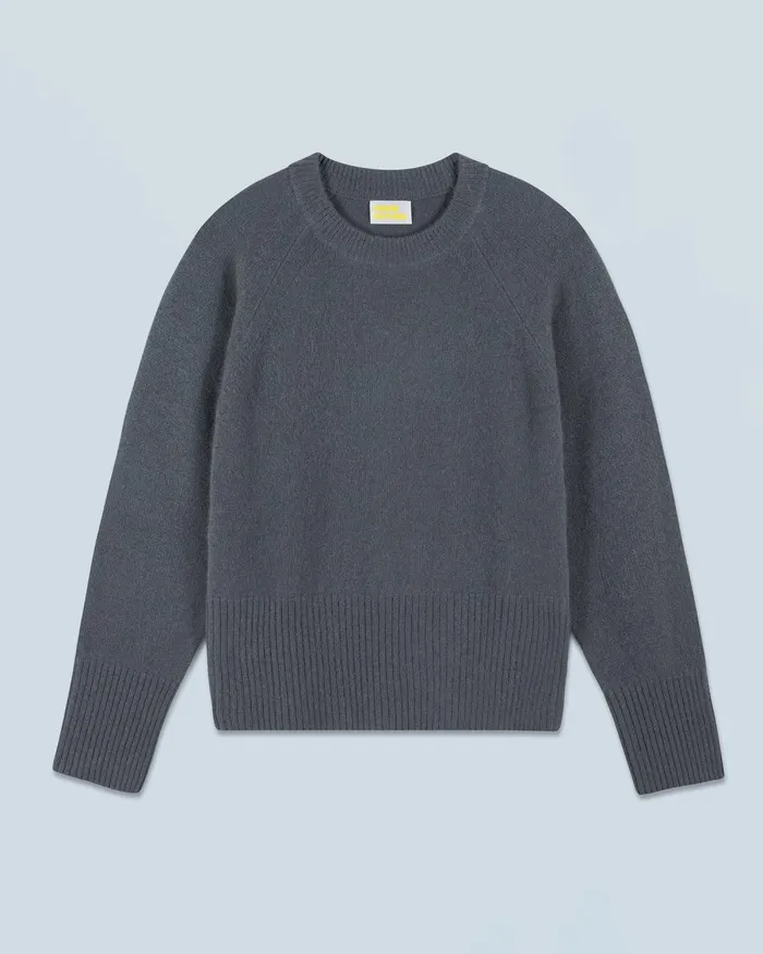 Women Cashmere Sweaters From Future Crewneck Sweater Lava Grey