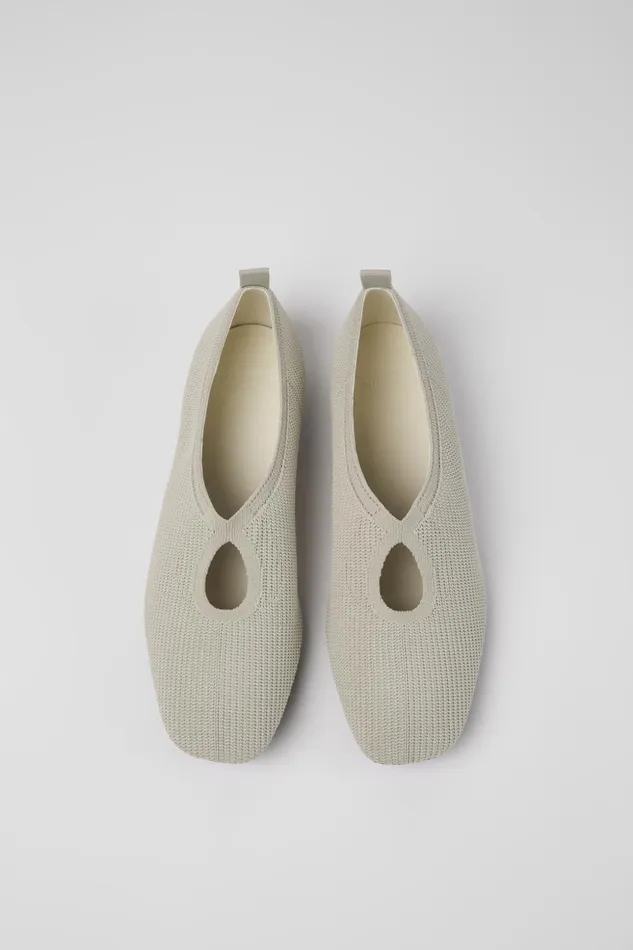 Women Casi Myra Gray Onepiece Knit Ballerinas Camper Ballerinas Women Casi Myra Gray Onepiece Knit Ballerinas Camper Ballerinas