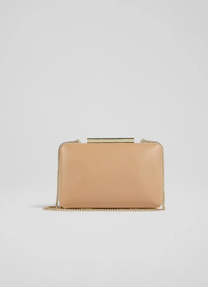 Women Clutch Bags LKBennett Dotty Beige Leather Clutch Bag Women Clutch Bags LKBennett Dotty Beige Leather Clutch Bag