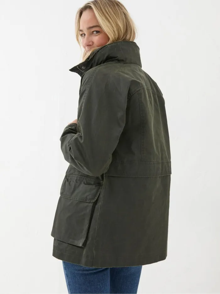 Women Coats and Jackets Fat Face Green Suffolk Heritage Coat