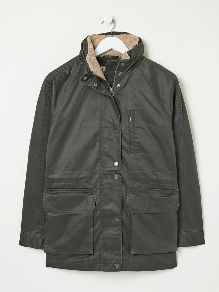Women Coats and Jackets Fat Face Green Suffolk Heritage Coat