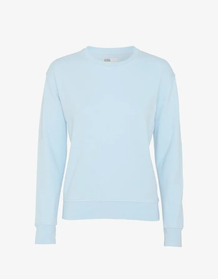 Women Crewneck Sweatshirts Colorful Standard Women Classic Organic Crew Polar Blue