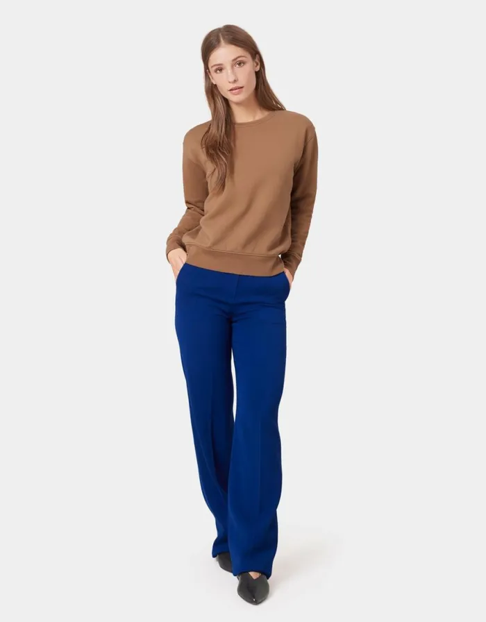 Women Crewneck Sweatshirts Colorful Standard Women Classic Organic Crew Seaside Blue