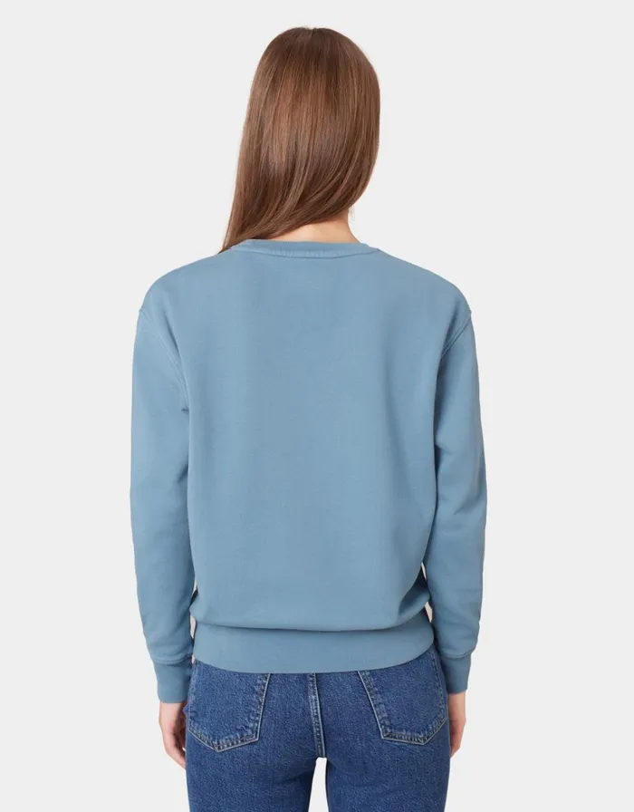 Women Crewneck Sweatshirts Colorful Standard Women Classic Organic Crew Soft Yellow
