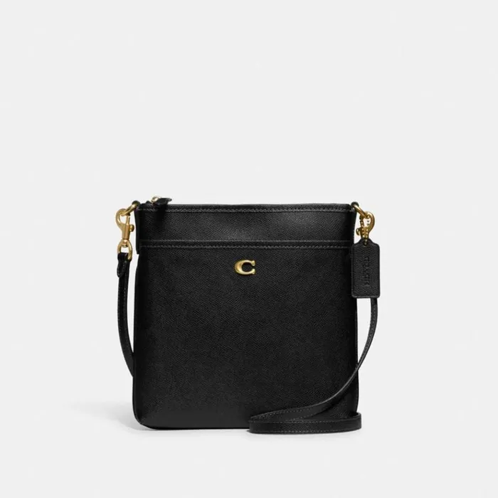 Women Crossbody Bags Coach Kitt Messenger Crossbody Brassblack